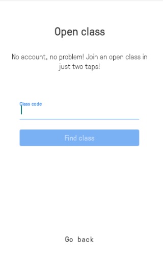 Students can also use the Class Code to login. 